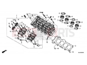 HONDA CBR650FA CBR650FAH 2017 E-2 CYLINDER HEAD