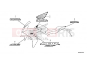 HONDA CBR650FA CBR650FAH 2017 F-37 MARK (1)