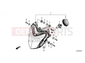 HONDA CBR650FA CBR650FAH 2017 F-1 HEADLIGHT (1)