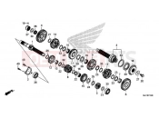 HONDA CBR650FA CBR650FAH 2017 E-15 TRANSMISSION