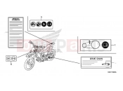 HONDA CRF150RBJ CRF150RB 2018 CAUTION LABEL