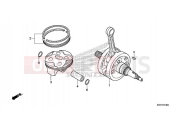 HONDA CRF150RBJ CRF150RB 2018 Crankshaft / PISTON