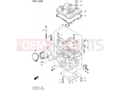 SUZUKI DL1000A L6 (2016) V-Strom (E21) 105A - CYLINDER HEAD (REAR)
