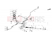 HONDA GL1200AH GOLD WING 1987 Rear brake master cylinder (GL1200)