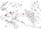 DUCATI 2015 Hyperstrada NUMBER PLATE HOLDER - TAIL LIGHT [MOD:HYP STR;XST:EUR,FRA,JAP,TWN]