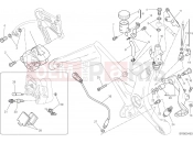 DUCATI Monster 821 Dark REAR BRAKE SYSTEM [MOD:M821DARK]