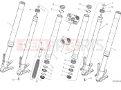 DUCATI Monster 821 Dark FRONT FORK [MOD:M821DARK;XST:AUS,EUR,FRA,JAP]