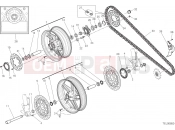 DUCATI Monster 821 Stripe RUOTA ANTERIORE E POSTERIORE [MOD:M821 STR]
