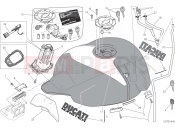 DUCATI Monster 821 Stripe FUEL TANK [MOD:M821 STR;XST:AUS,EUR,FRA,JAP]
