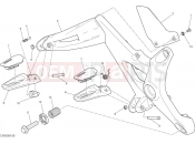 DUCATI Monster 1200 S FOOTRESTS, RIGHT [MOD:M 1200S]
