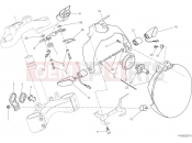 DUCATI Monster 1200 S Stripe HEADLIGHT [MOD:M1200STR;XST:AUS,CHN,EUR,FRA,JAP]