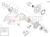 DUCATI Multistrada 1200 HUB, REAR WHEEL [MOD:MS1200;XST:AUS,EUR,FRA,JAP]