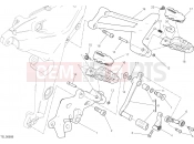 DUCATI Multistrada 1200 FOOTRESTS, LEFT [MOD:MS1200;XST:AUS,EUR,FRA,JAP]