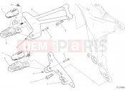 DUCATI Multistrada 1200 S FOOTRESTS, RIGHT [MOD:MS1200S;XST:AUS,EUR,FRA,JAP]