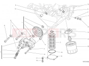 DUCATI 2015 Streetfighter 848 OIL PUMP - FILTER [MOD:F848]