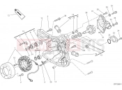 DUCATI 2015 Streetfighter 848 GENERATOR COVER - WATER PUMP [MOD:F848]