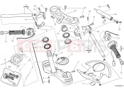 DUCATI Superbike 899 Panigale SEMIMANUBRI - AMMORTIZZATORE DI STERZO [MOD:899 ABS,899 AWS]
