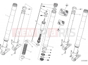 DUCATI Superbike 899 Panigale FRONT FORK [MOD:899 ABS,899 AWS;XST:AUS,EUR,FRA,JAP,TWN]