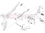DUCATI 2016 Diavel FOOTRESTS, LEFT [MOD:DVL]