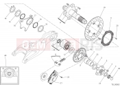 DUCATI 2016 Hypermotard 939 SP HUB, REAR WHEEL [MOD:HYM939SP]