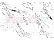 DUCATI 2016 Monster 821 HANDLEBAR AND CONTROLS [MOD:M 821]