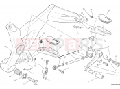 DUCATI Monster 821 Dark FOOTRESTS, LEFT [MOD:M821DARK]