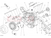 DUCATI Monster 821 Stripe WATER PUMP-ALTR-SIDE CRNKCSE COVER [MOD:M821 STR]