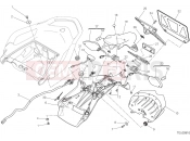 DUCATI Multistrada 1200 S NUMBER PLATE HOLDER - TAIL LIGHT [MOD:MS1200S;XST:JAP]