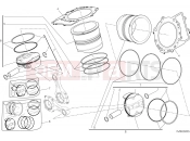 DUCATI 2016 Superbike Panigale R CYLINDERS - PISTONS [XST:CAL,CDN]