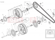 DUCATI Monster 821 Stripe RUOTA ANTERIORE E POSTERIORE [MOD:M821 STR]