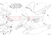 DUCATI Monster 821 Stripe SOSPENSIONE POSTERIORE [MOD:M821 STR]