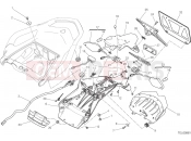 DUCATI Multistrada 1200 S NUMBER PLATE HOLDER - TAIL LIGHT [MOD:MS1200S;XST:JAP]