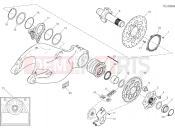 DUCATI Multistrada 1200 S HUB, REAR WHEEL [MOD:MS1200S]