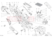 DUCATI Monster 1200 S REAR FRAME COMP. [MOD:M 1200S]