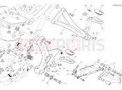 DUCATI Monster 821 FOOTRESTS, LEFT [MOD:M 821]
