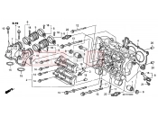 HONDA FJS600A7 ED SILVER WING 600 ABS 2007 E-2 CYLINDER HEAD