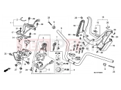 HONDA FJS600A7 ED SILVER WING 600 ABS 2007 F-6 HANDLE PIPE/HANDLE COVER