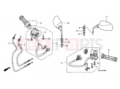 HONDA FJS600A7 ED SILVER WING 600 ABS 2007 F-3 SWITCH/CABLE