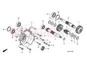 HONDA FJS600A7 ED SILVER WING 600 ABS 2007 E-15 TRANSMISSION