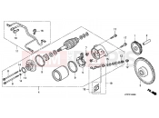 HONDA SH1257 ED 2007 E-10 STARTING MOTOR