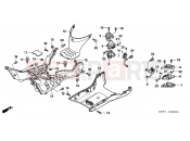 HONDA SH1257 ED 2007 F-9 FLOOR PANEL/PILLION STEP