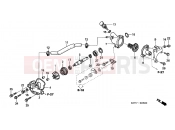 HONDA SH1257 ED 2007 E-6 WATER PUMP