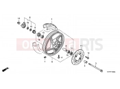 HONDA SH1257 ED 2007 F-13 FRONT WHEEL