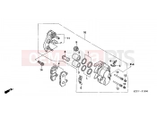 HONDA SH1257 ED 2007 F-12 FRONT BRAKE CALIPER