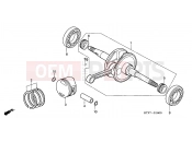 HONDA SH1257 ED 2007 E-16 CRANKSHAFT/PISTON