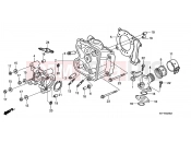 HONDA SH1257 ED 2007 E-2 CYLINDER HEAD