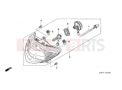 HONDA SH1257 ED 2007 F-1 HEADLIGHT