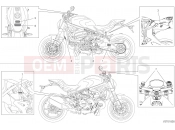 DUCATI 2019 Monster 1200 R POSITIONING PLATES [MOD:M 1200R;XST:JAP]