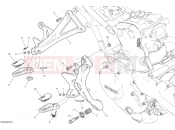 DUCATI 2019 Monster 1200 S FOOTRESTS, RIGHT [MOD:M 1200S]