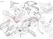 DUCATI 2019 Superbike 959 Panigale NUMBER PLATE HOLDER - TAIL LIGHT [MOD:959,959 AWS;XST:JAP]